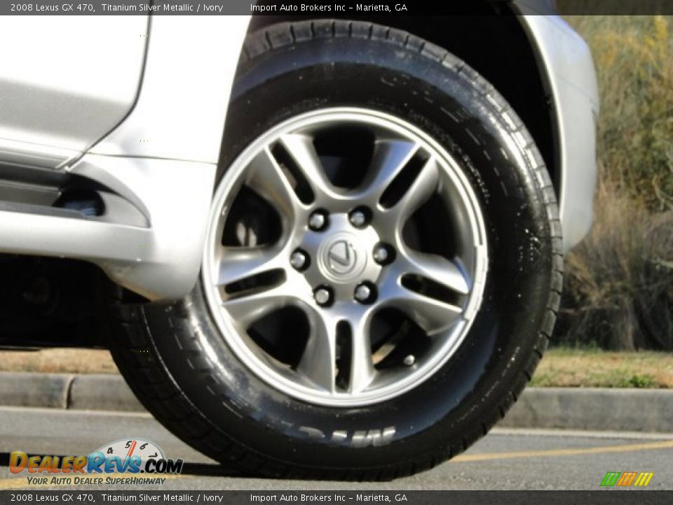 2008 Lexus GX 470 Titanium Silver Metallic / Ivory Photo #30