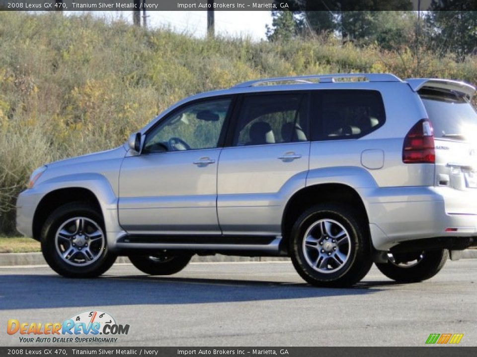 2008 Lexus GX 470 Titanium Silver Metallic / Ivory Photo #31