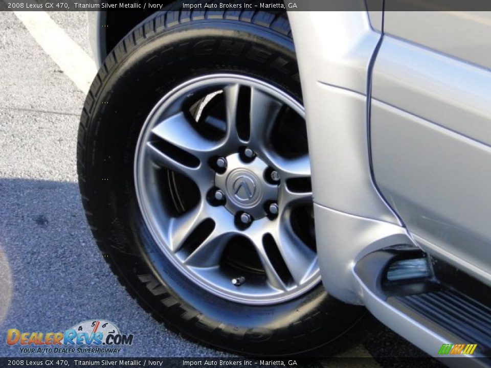 2008 Lexus GX 470 Titanium Silver Metallic / Ivory Photo #32