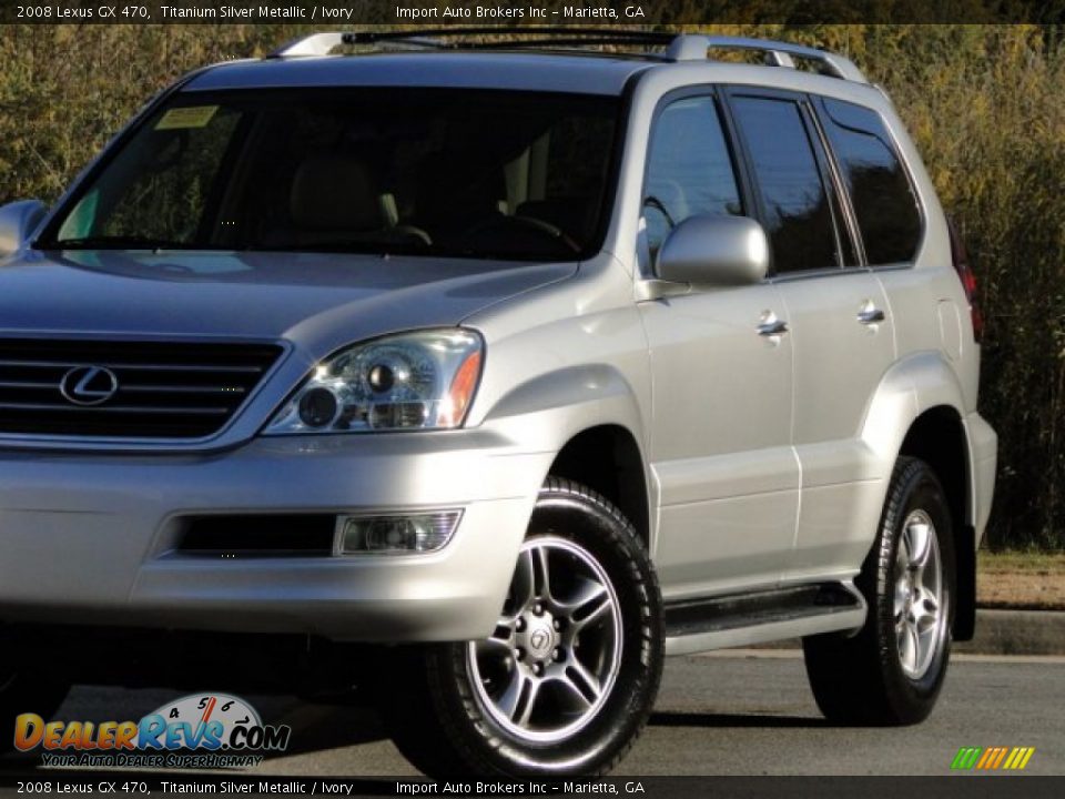 2008 Lexus GX 470 Titanium Silver Metallic / Ivory Photo #33