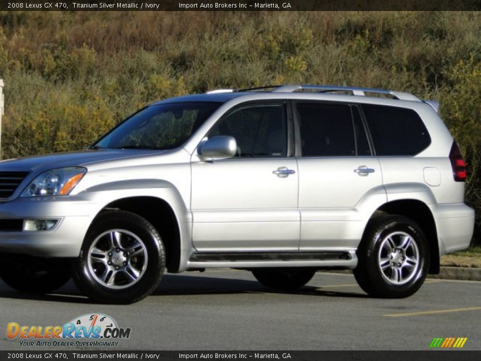 2008 Lexus GX 470 Titanium Silver Metallic / Ivory Photo #34