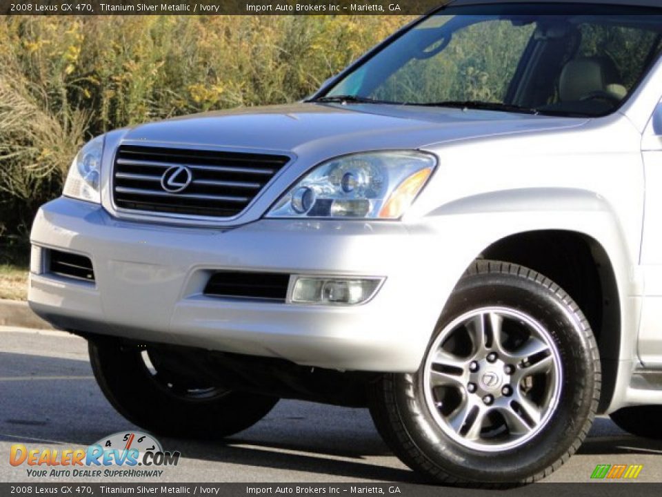 2008 Lexus GX 470 Titanium Silver Metallic / Ivory Photo #35