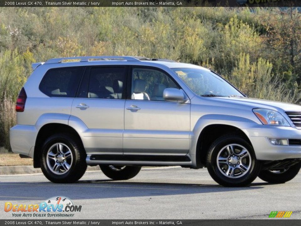 2008 Lexus GX 470 Titanium Silver Metallic / Ivory Photo #36