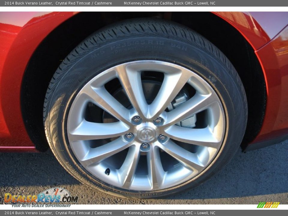 2014 Buick Verano Leather Crystal Red Tintcoat / Cashmere Photo #19