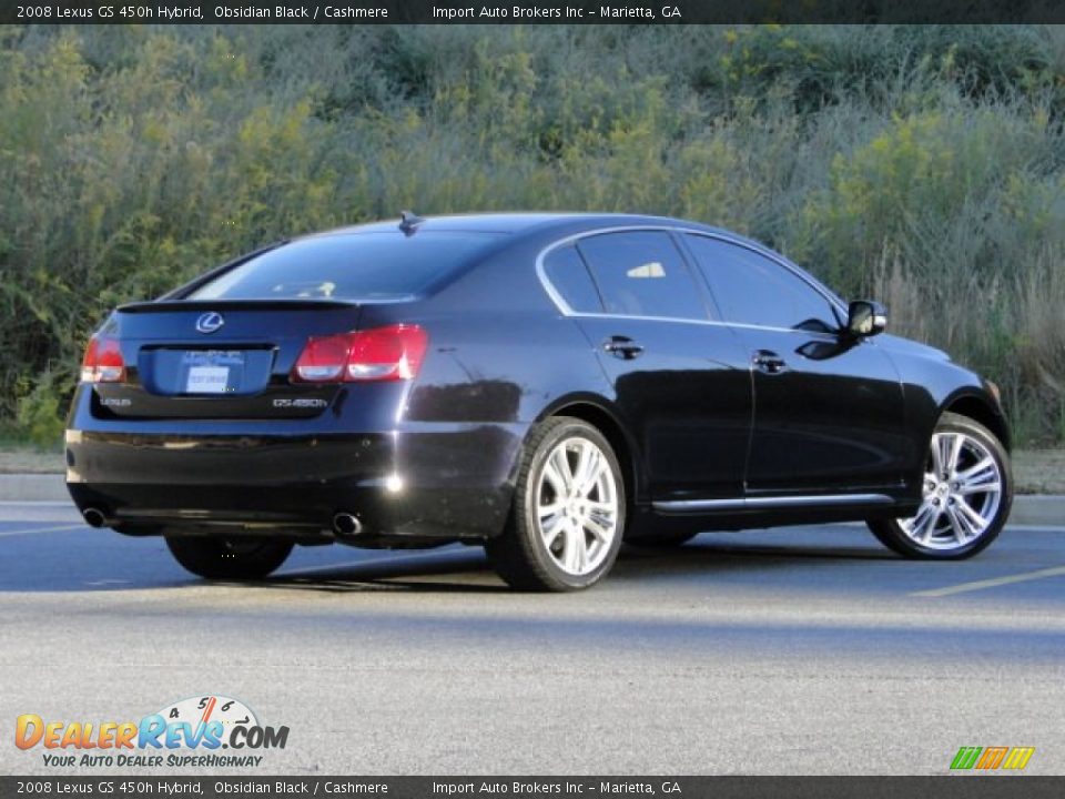 2008 Lexus GS 450h Hybrid Obsidian Black / Cashmere Photo #2
