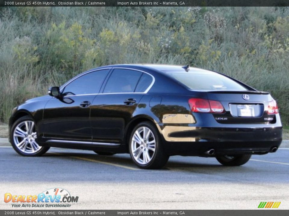2008 Lexus GS 450h Hybrid Obsidian Black / Cashmere Photo #4