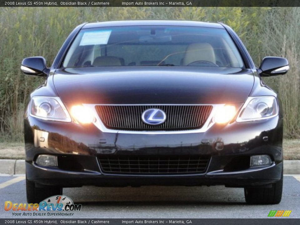 2008 Lexus GS 450h Hybrid Obsidian Black / Cashmere Photo #6