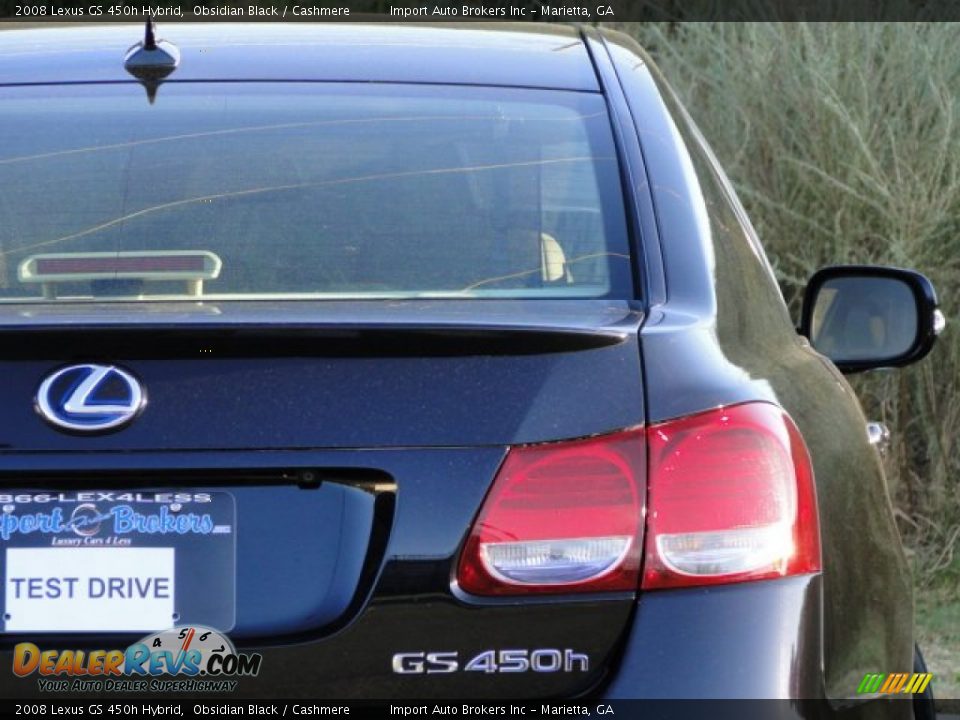 2008 Lexus GS 450h Hybrid Obsidian Black / Cashmere Photo #8