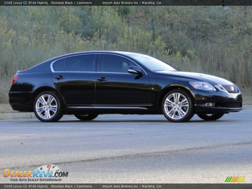 2008 Lexus GS 450h Hybrid Obsidian Black / Cashmere Photo #9