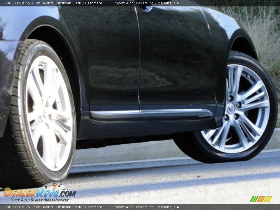 2008 Lexus GS 450h Hybrid Obsidian Black / Cashmere Photo #11