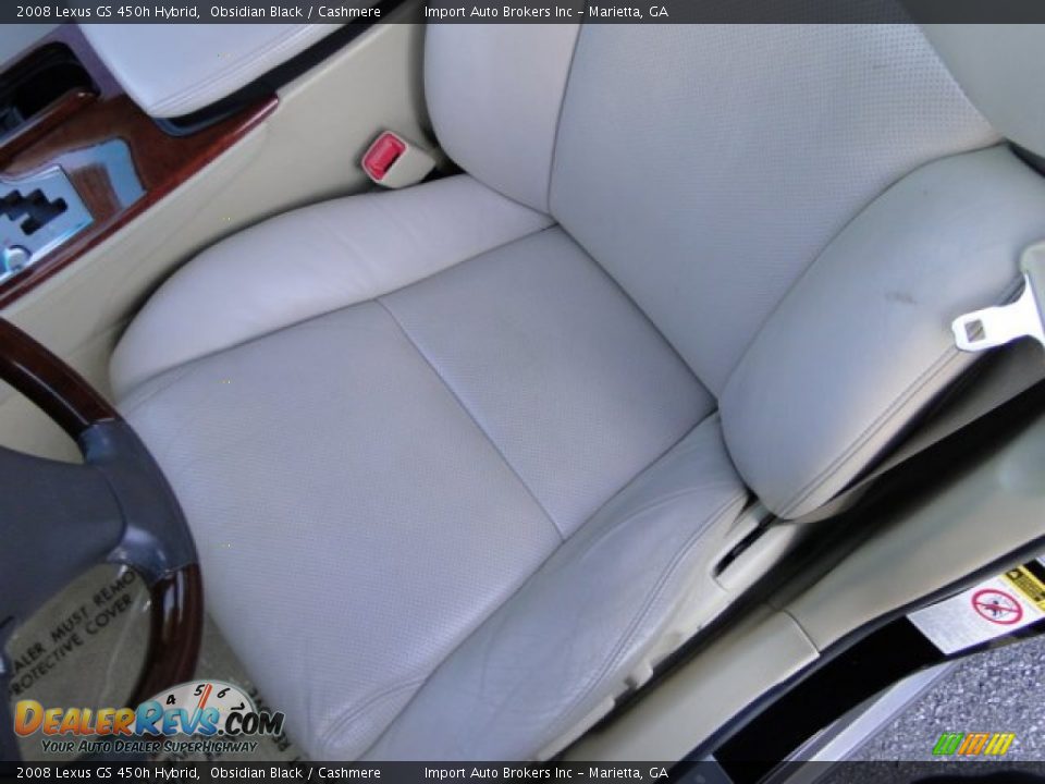 2008 Lexus GS 450h Hybrid Obsidian Black / Cashmere Photo #14
