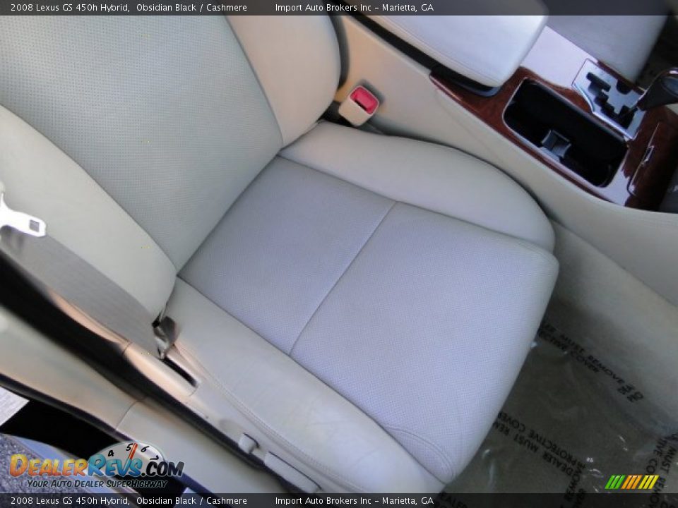 2008 Lexus GS 450h Hybrid Obsidian Black / Cashmere Photo #15