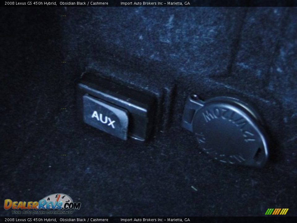 2008 Lexus GS 450h Hybrid Obsidian Black / Cashmere Photo #21