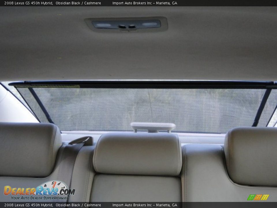 2008 Lexus GS 450h Hybrid Obsidian Black / Cashmere Photo #23