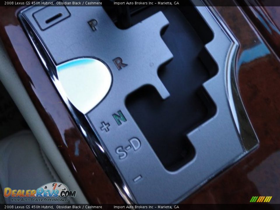 2008 Lexus GS 450h Hybrid Obsidian Black / Cashmere Photo #25