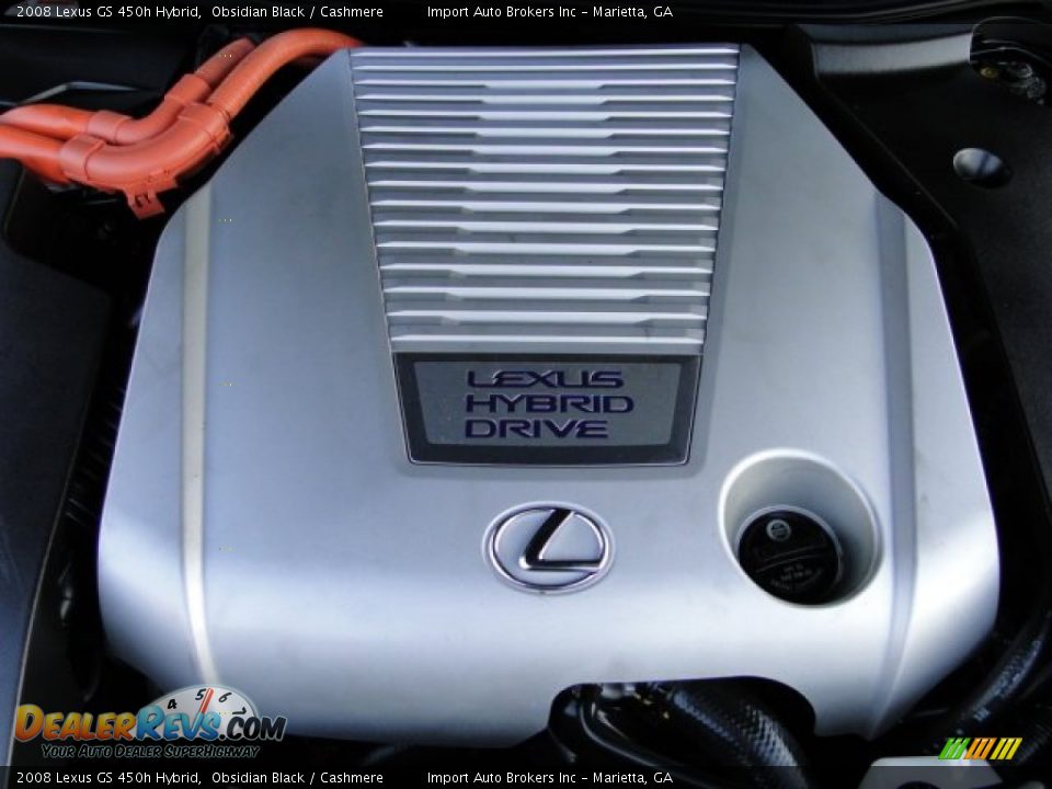 2008 Lexus GS 450h Hybrid Obsidian Black / Cashmere Photo #26