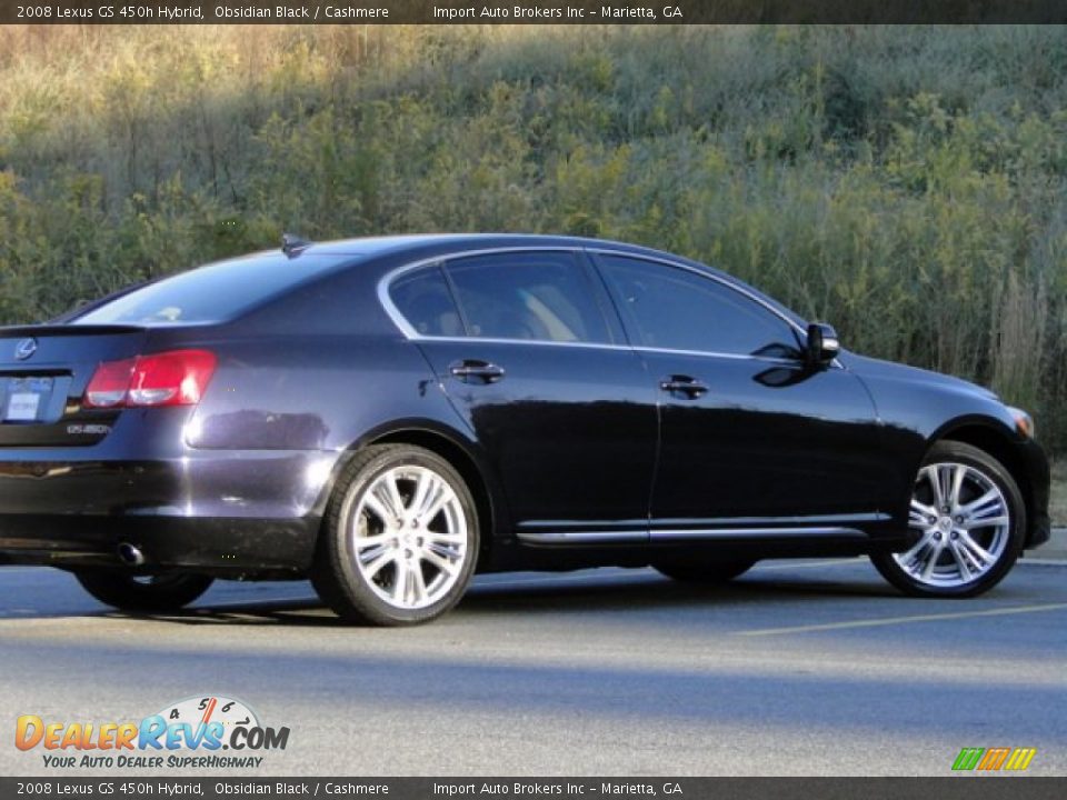 2008 Lexus GS 450h Hybrid Obsidian Black / Cashmere Photo #27