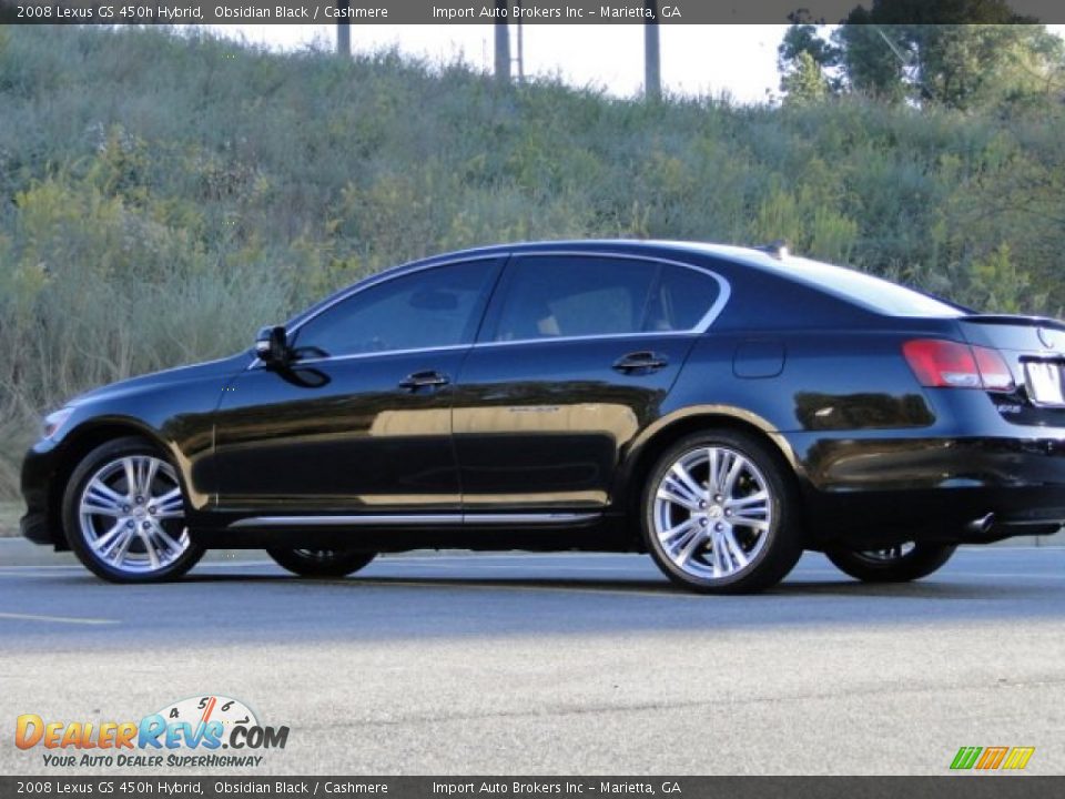 2008 Lexus GS 450h Hybrid Obsidian Black / Cashmere Photo #29