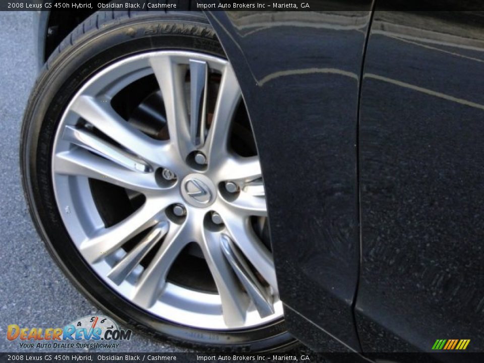 2008 Lexus GS 450h Hybrid Obsidian Black / Cashmere Photo #30