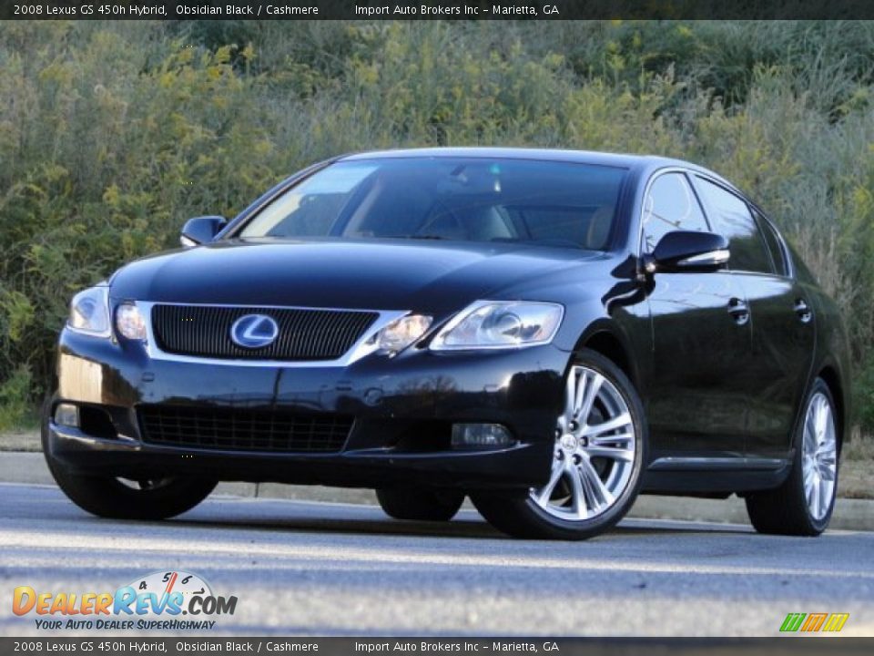 2008 Lexus GS 450h Hybrid Obsidian Black / Cashmere Photo #31