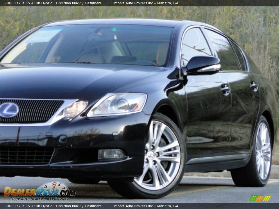 2008 Lexus GS 450h Hybrid Obsidian Black / Cashmere Photo #32