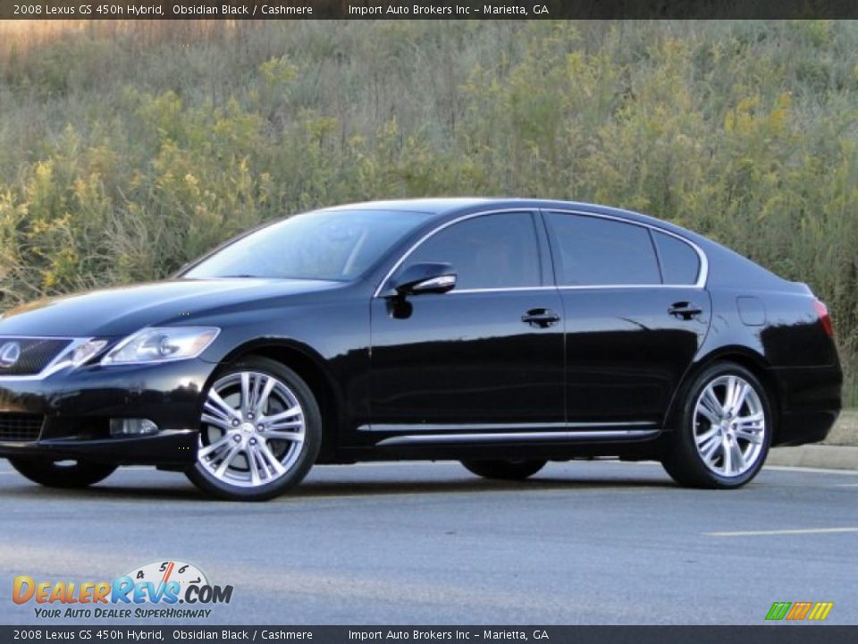 2008 Lexus GS 450h Hybrid Obsidian Black / Cashmere Photo #34