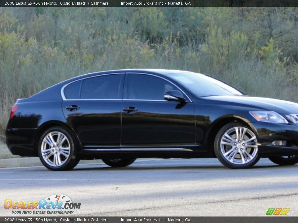 2008 Lexus GS 450h Hybrid Obsidian Black / Cashmere Photo #36