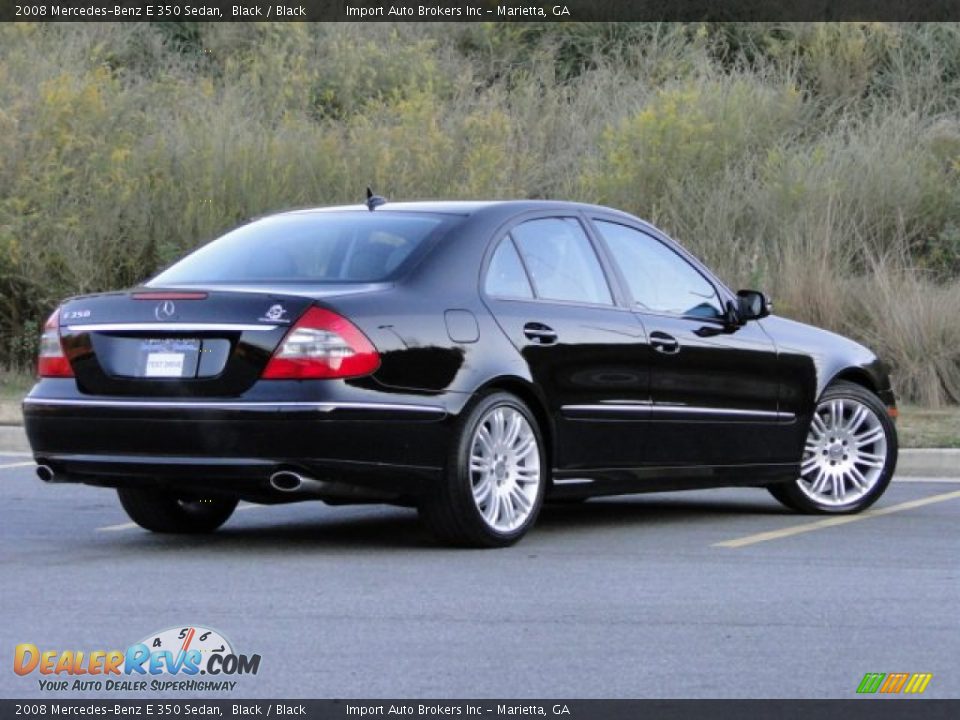 2008 Mercedes-Benz E 350 Sedan Black / Black Photo #4