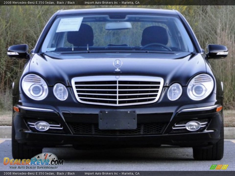 2008 Mercedes-Benz E 350 Sedan Black / Black Photo #6