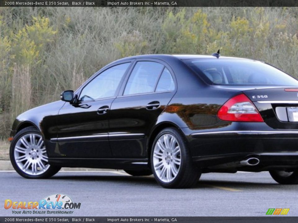 2008 Mercedes-Benz E 350 Sedan Black / Black Photo #29