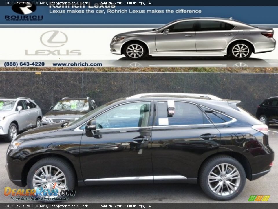 2014 Lexus RX 350 AWD Stargazer Mica / Black Photo #1