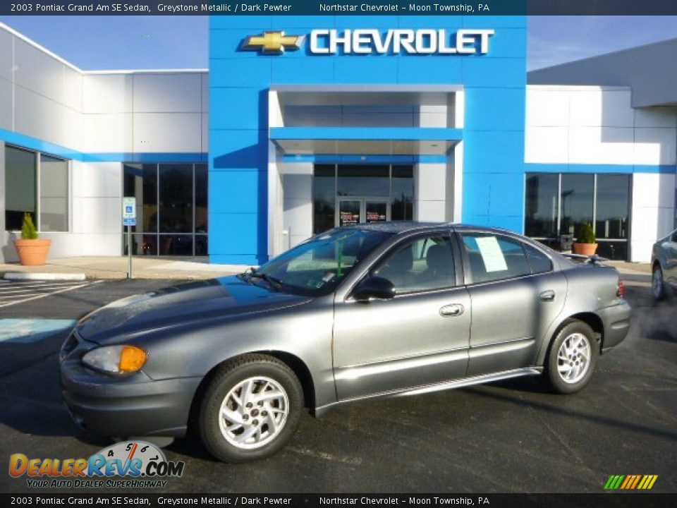 2003 Pontiac Grand Am SE Sedan Greystone Metallic / Dark Pewter Photo #1