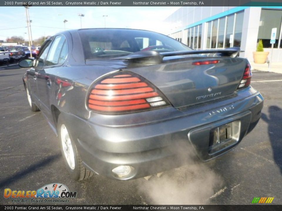 2003 Pontiac Grand Am SE Sedan Greystone Metallic / Dark Pewter Photo #3
