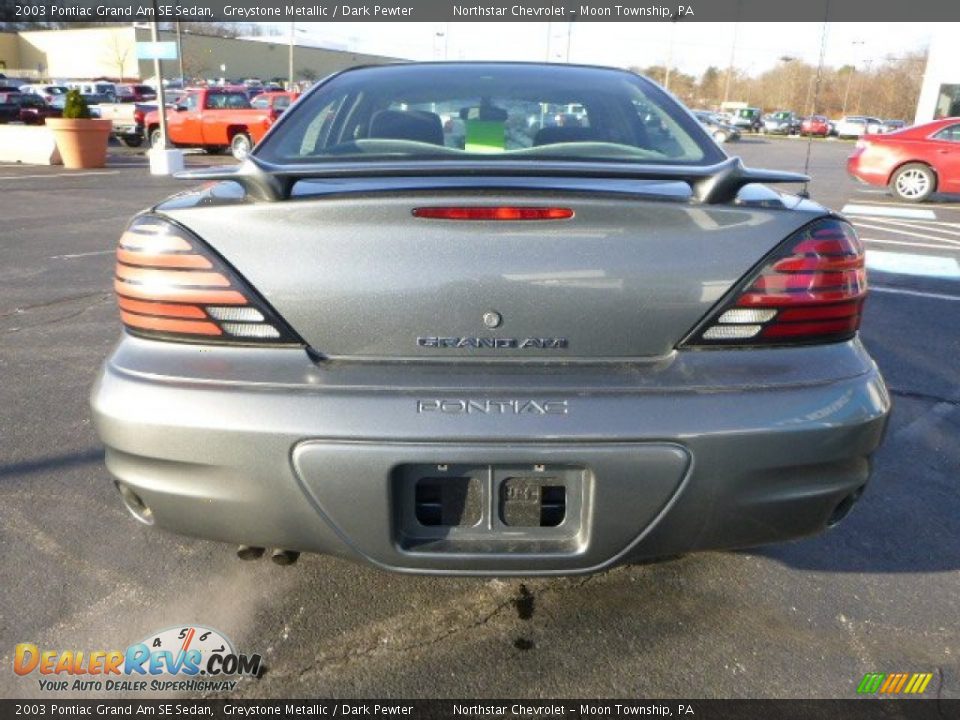 2003 Pontiac Grand Am SE Sedan Greystone Metallic / Dark Pewter Photo #4