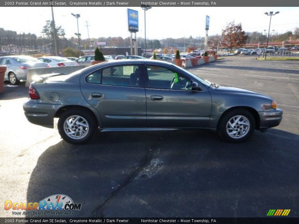 2003 Pontiac Grand Am SE Sedan Greystone Metallic / Dark Pewter Photo #6