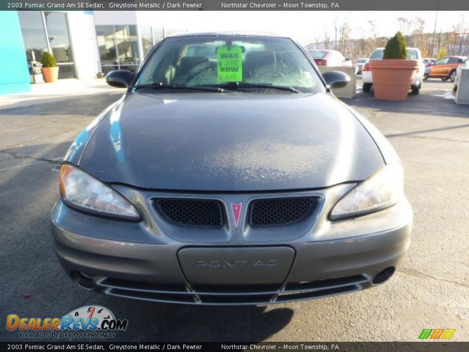 2003 Pontiac Grand Am SE Sedan Greystone Metallic / Dark Pewter Photo #7