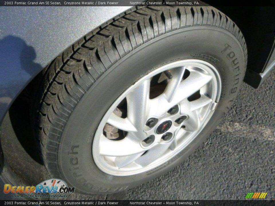 2003 Pontiac Grand Am SE Sedan Greystone Metallic / Dark Pewter Photo #9