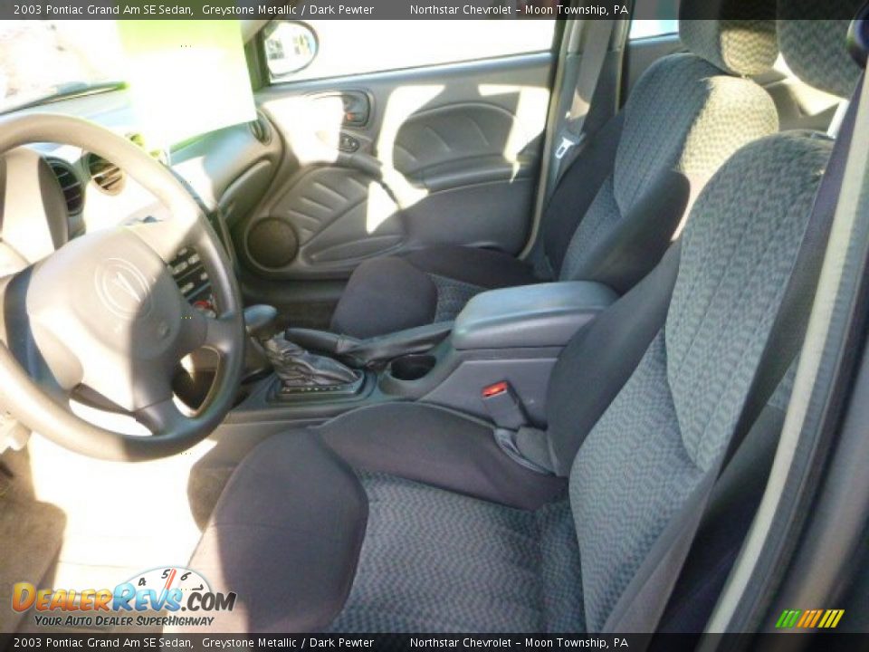 2003 Pontiac Grand Am SE Sedan Greystone Metallic / Dark Pewter Photo #10