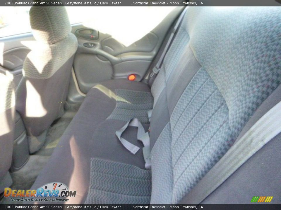 2003 Pontiac Grand Am SE Sedan Greystone Metallic / Dark Pewter Photo #11