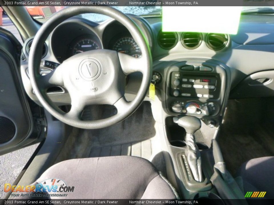2003 Pontiac Grand Am SE Sedan Greystone Metallic / Dark Pewter Photo #12
