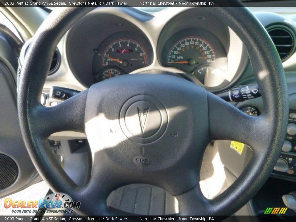 2003 Pontiac Grand Am SE Sedan Greystone Metallic / Dark Pewter Photo #17