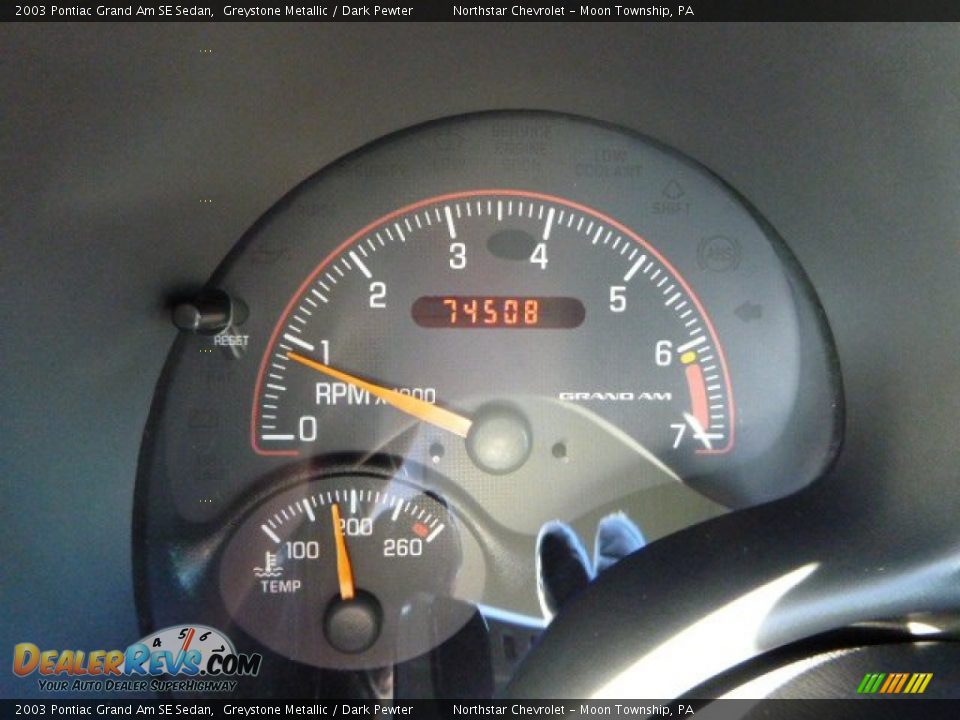 2003 Pontiac Grand Am SE Sedan Greystone Metallic / Dark Pewter Photo #20