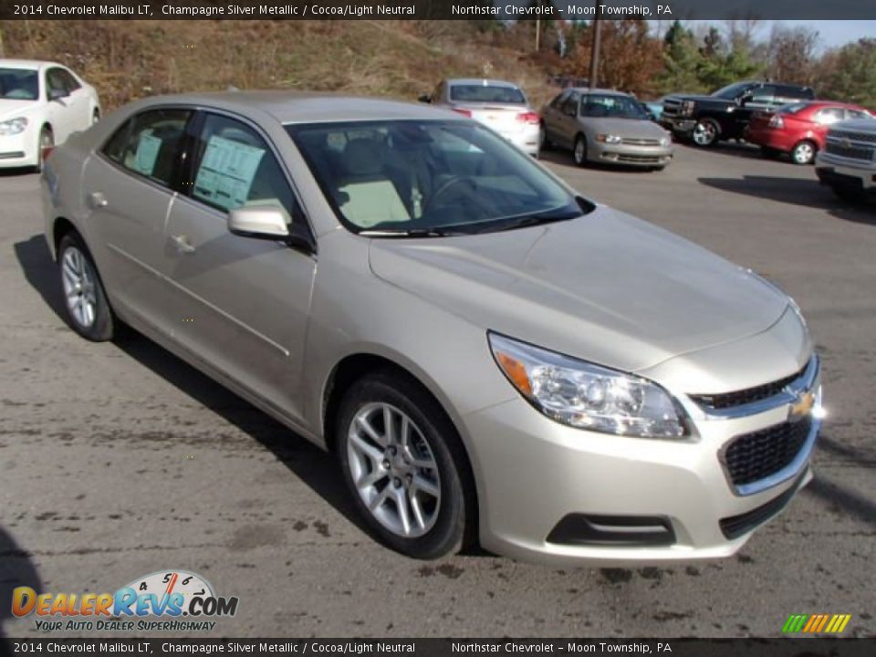 2014 Chevrolet Malibu LT Champagne Silver Metallic / Cocoa/Light Neutral Photo #3
