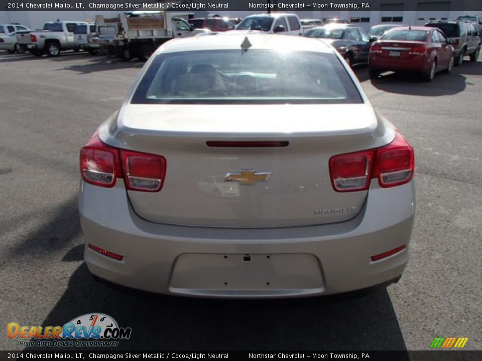 2014 Chevrolet Malibu LT Champagne Silver Metallic / Cocoa/Light Neutral Photo #6