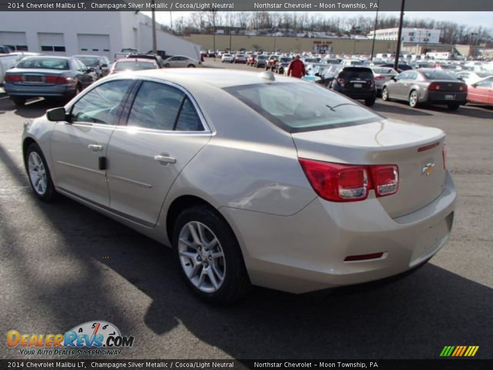 2014 Chevrolet Malibu LT Champagne Silver Metallic / Cocoa/Light Neutral Photo #7