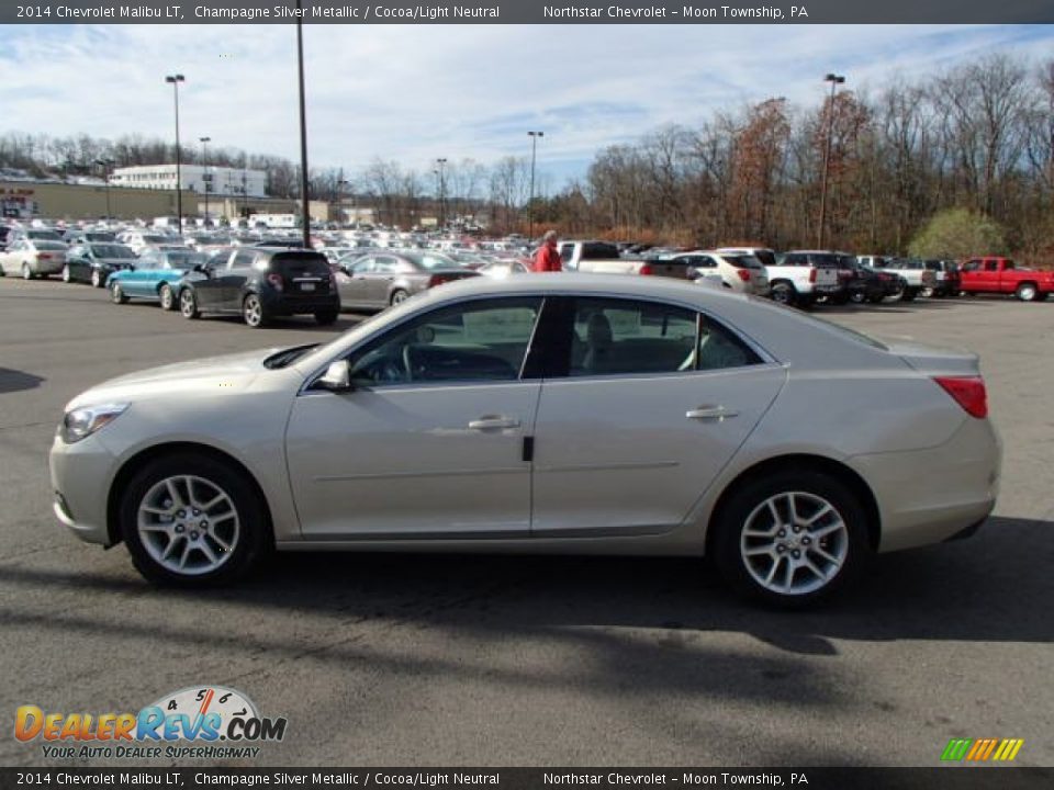 2014 Chevrolet Malibu LT Champagne Silver Metallic / Cocoa/Light Neutral Photo #8