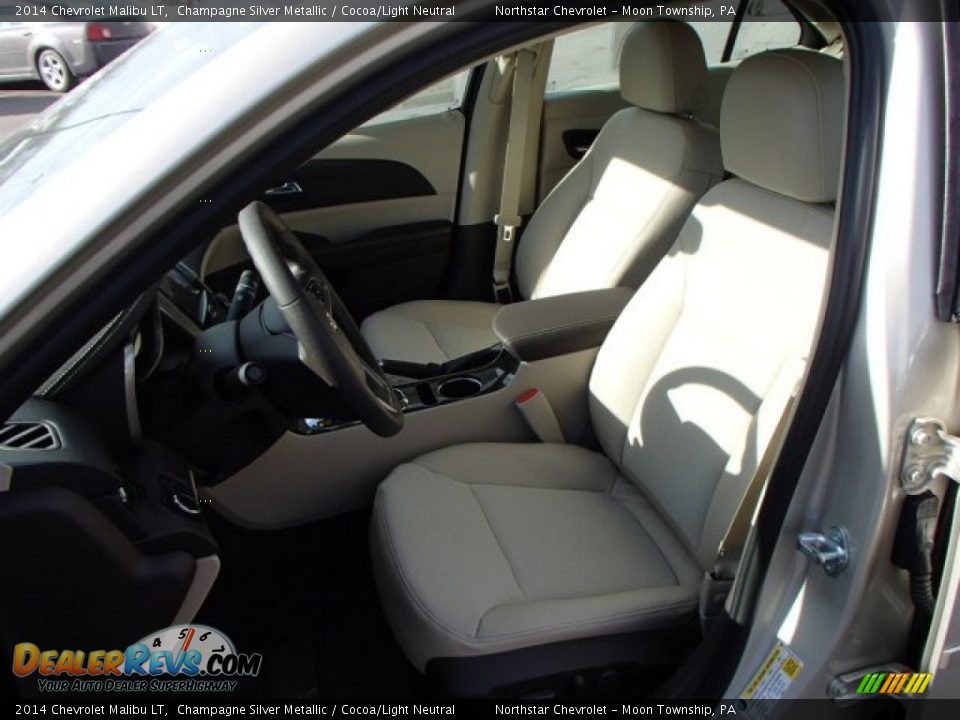 2014 Chevrolet Malibu LT Champagne Silver Metallic / Cocoa/Light Neutral Photo #10