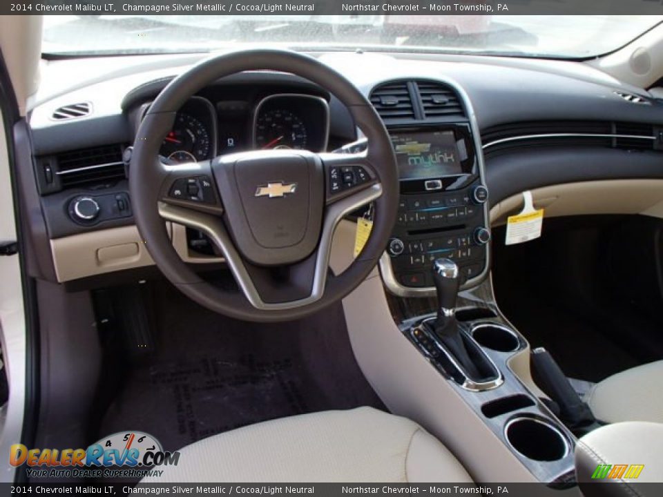 2014 Chevrolet Malibu LT Champagne Silver Metallic / Cocoa/Light Neutral Photo #12