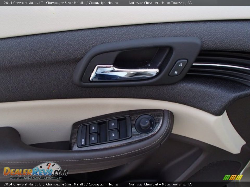 2014 Chevrolet Malibu LT Champagne Silver Metallic / Cocoa/Light Neutral Photo #13