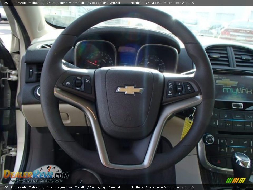 2014 Chevrolet Malibu LT Champagne Silver Metallic / Cocoa/Light Neutral Photo #18